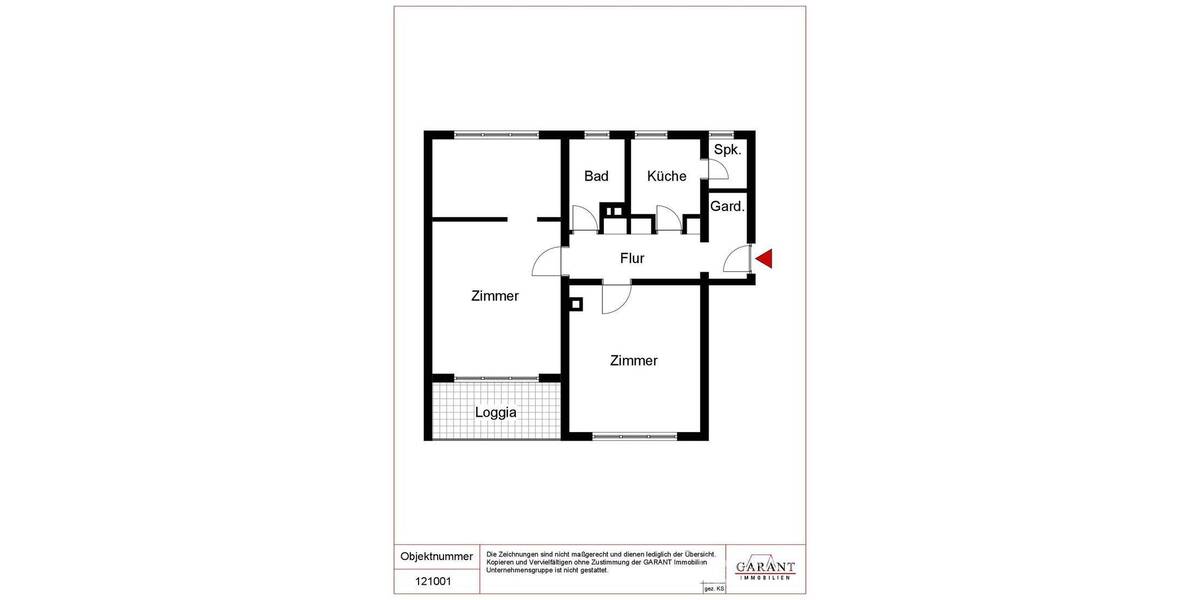 Etagenwohnung Stuttgart Degerloch - 2 Zimmer, 65 m&sup2;, 299.000&euro; | Angebot:26912944