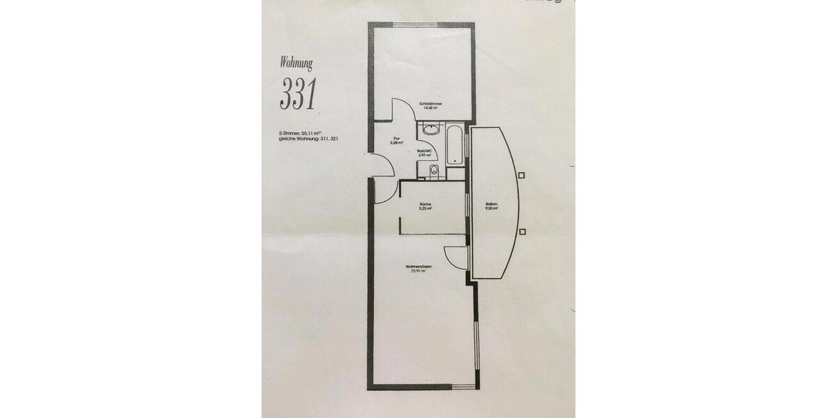 Etagenwohnung Böblingen Dagersheim - 2 Zimmer, 55 m&sup2;, 275.000&euro; | Angebot:26987230