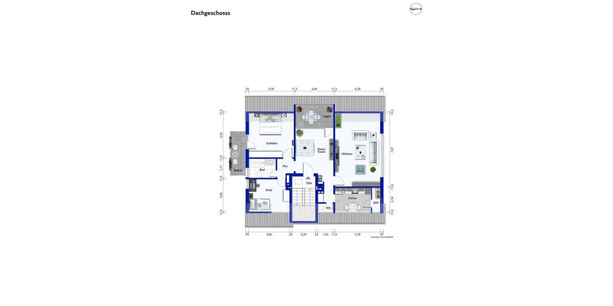 Etagenwohnung Stuttgart Stammheim - 3 Zimmer, 89 m&sup2;, 297.000&euro; | Angebot:26820570