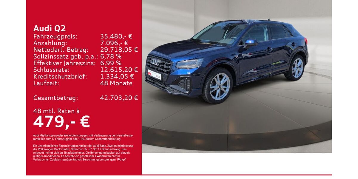 Audi Q2 28.400 km 35.480 &euro; Kirchheim 73230