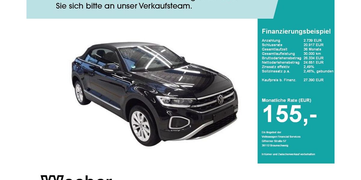 VW T-Roc 6.676 km 27.390 &euro; Weil der Stadt 71263