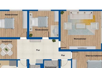 Wohnung Leinfelden-Echterdingen Echterdingen - 4 Zimmer, 107 m&sup2;, 1.400&euro; | Angebot:26519420