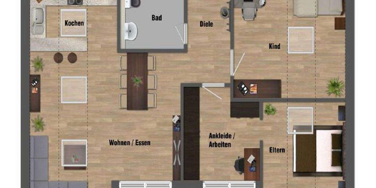 Etagenwohnung Stuttgart-Plieningen Plieningen - 4 Zimmer, 71 m&sup2;, 1.450&euro; | Angebot:25657414