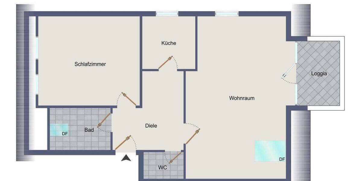 Etagenwohnung Stuttgart Zuffenhausen - 2 Zimmer, 62 m&sup2;, 225.000&euro; | Angebot:25968549