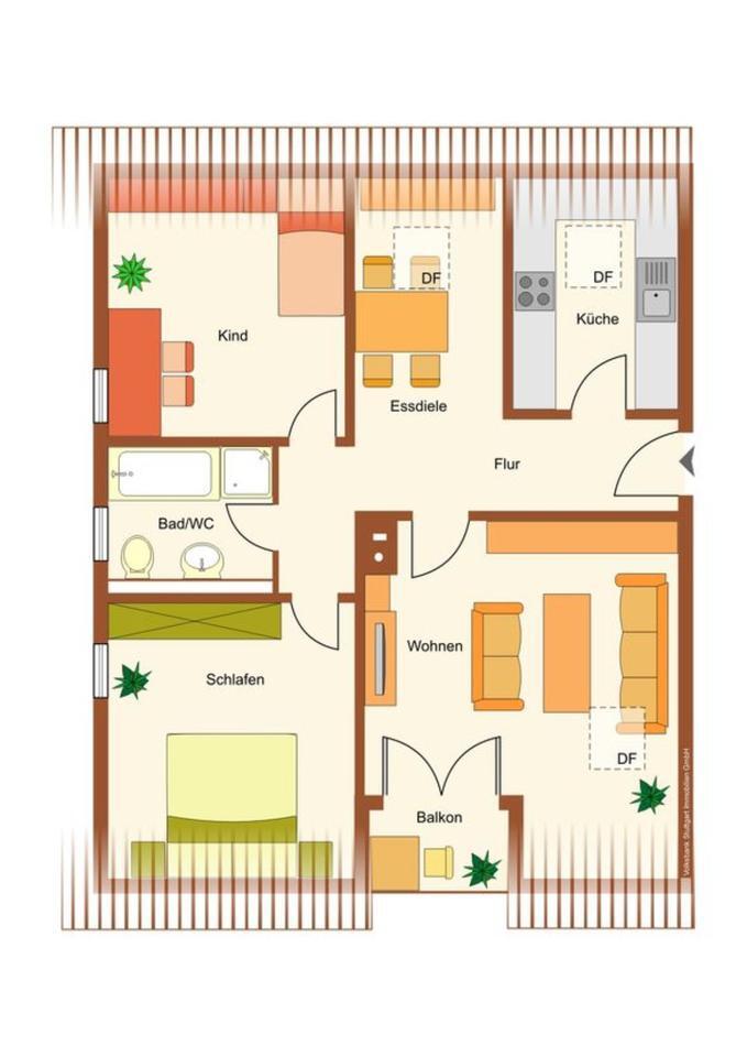 Geschmackvolle, gepflegte 3,5-Zimmer-Dachgeschoßwohnung