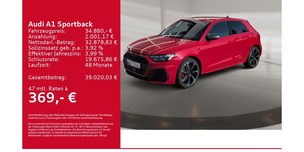 Audi A1 2.980 km 33.880 &euro; Kirchheim 73230