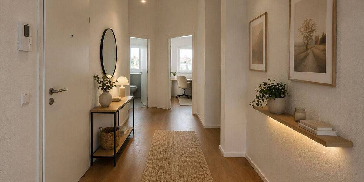 Etagenwohnung Ludwigsburg / Poppenweiler Poppenweiler - 3 Zimmer, 90 m&sup2;, 1.350&euro; | Angebot:26911824