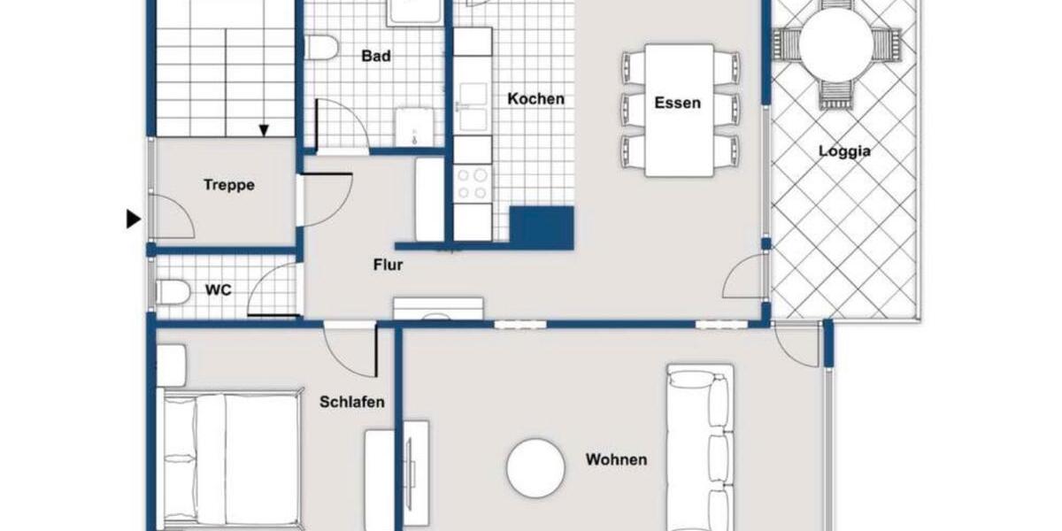 Erdgeschoßwohnung Ludwigsburg Eglosheim - 2 Zimmer, 84 m&sup2;, 1.100&euro; | Angebot:26234296