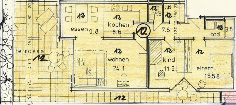 Terrassenwohnung Korb - 3.5 Zimmer, 97 m&sup2;, 360.000&euro; | Angebot:26450139