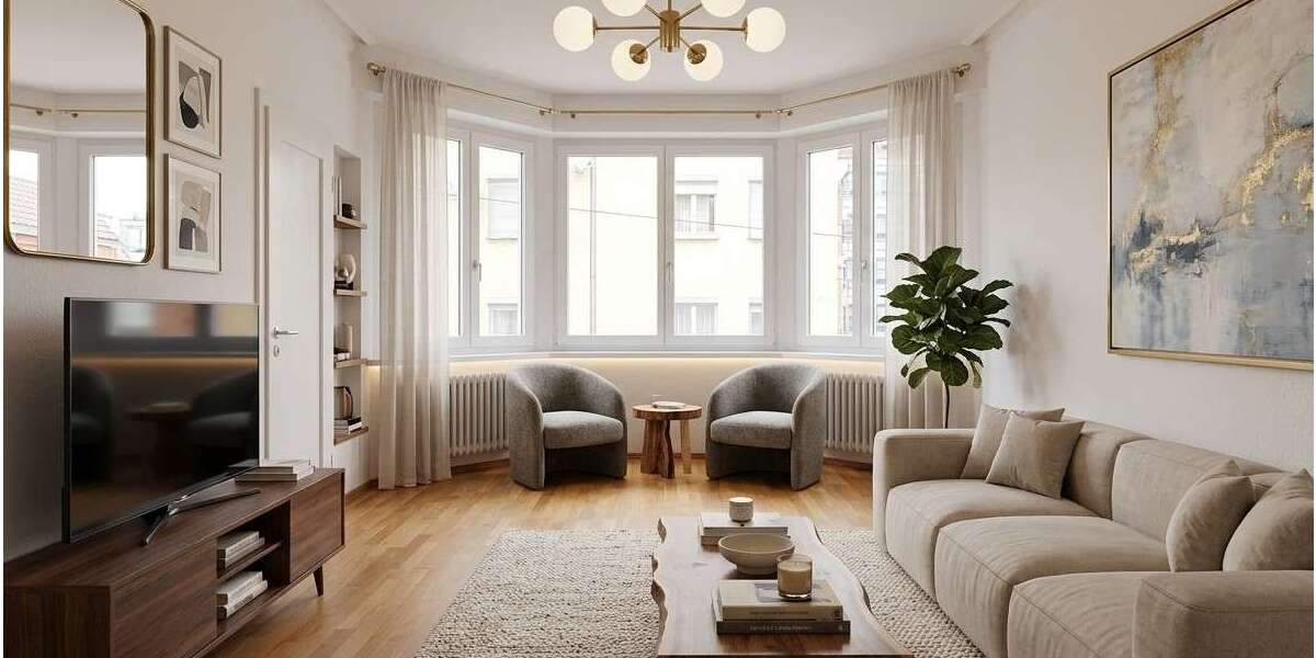 Etagenwohnung Stuttgart Feuerbach - 3 Zimmer, 81 m&sup2;, 1.325&euro; | Angebot:26868335