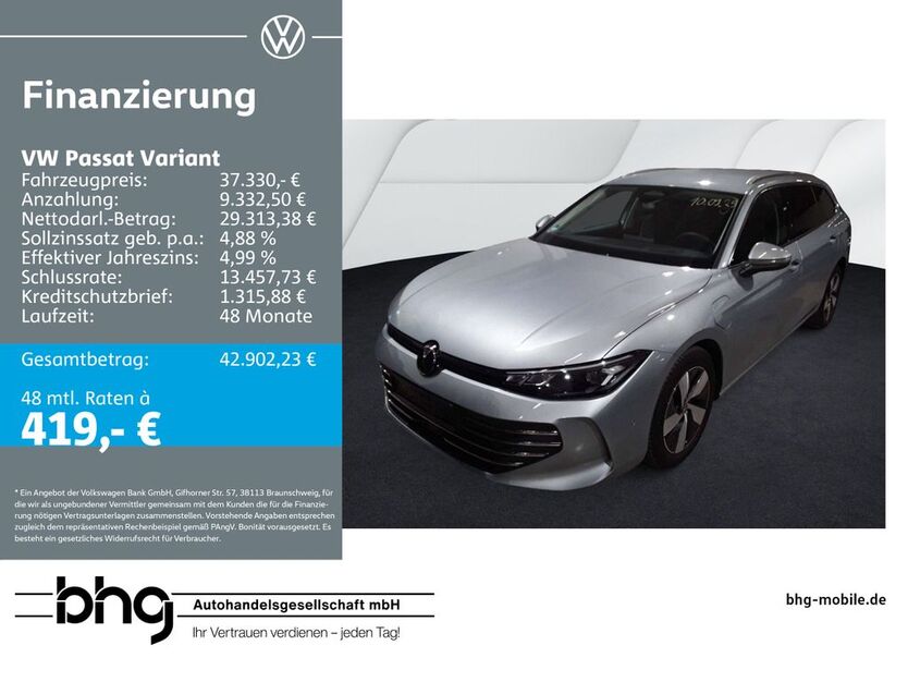 VW Passat Variant 25.307 km 37.330 € Reutlingen 72770