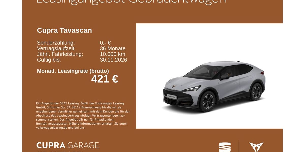 Cupra Tavascan 13.147 km 37.930 &euro; Stuttgart-Feuerbach 70469