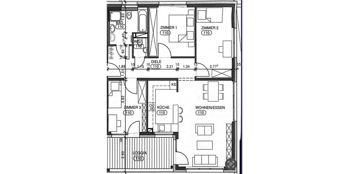 Etagenwohnung Ostfildern - 4 Zimmer, 100 m&sup2;, 669.000&euro; | Angebot:26391824