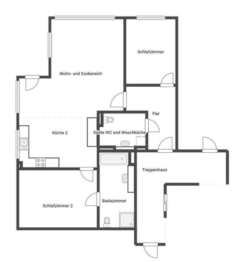 Perfekte 3-Zimmer-Wohnung in bester Lage mit Balkon und TG-Stellplatz