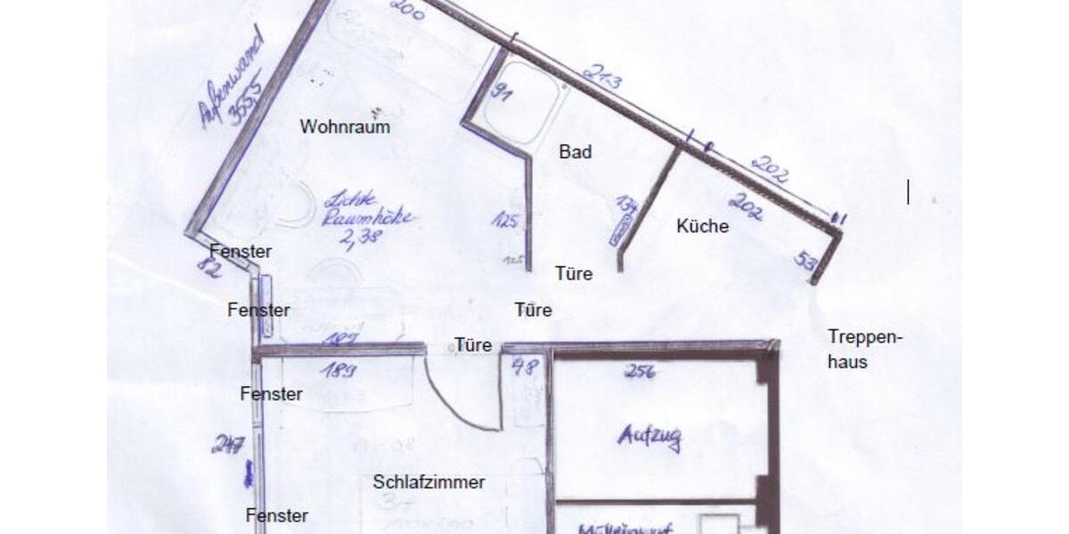 Etagenwohnung Ludwigsburg Oßweil - 1.5 Zimmer, 27 m&sup2;, 125.000&euro; | Angebot:25163505