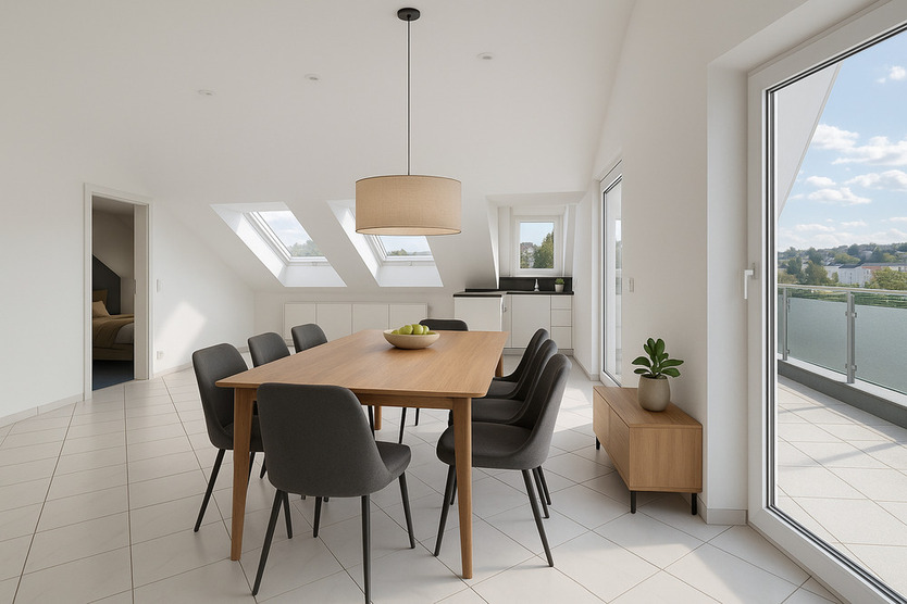 Wohnen mit Weitblick- exklusive Dachgeschoßwohnung in Stuttgart-Schönberg!