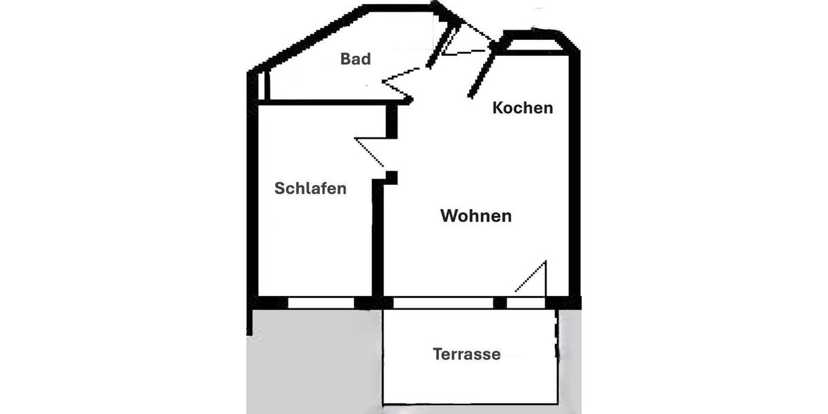 Terrassenwohnung Denkendorf - 2 Zimmer, 50 m&sup2;, 690&euro; | Angebot:25102396