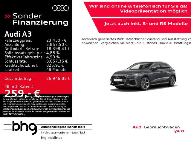 Audi A3 36.720 km 23.430 € Reutlingen 72770