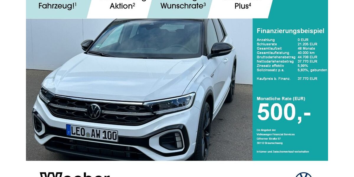 VW T-Roc 3.500 km 37.770 € Leonberg 71229