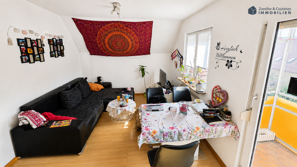 Etagenwohnung Stuttgart Luginsland - 2 Zimmer, 46 m&sup2;, 520&euro; | Angebot:27249965