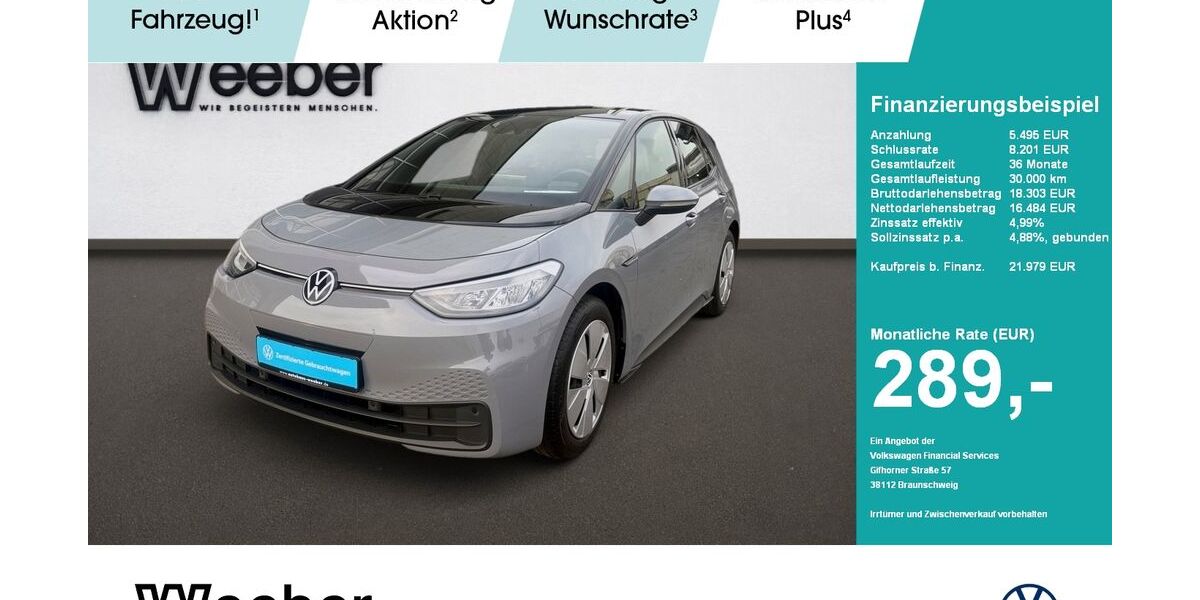 VW ID.3 27.642 km 21.329 &euro; Weil der Stadt 71263