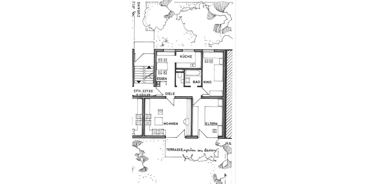 Terrassenwohnung Stuttgart Luginsland - 3 Zimmer, 72 m&sup2;, 380.000&euro; | Angebot:25568451