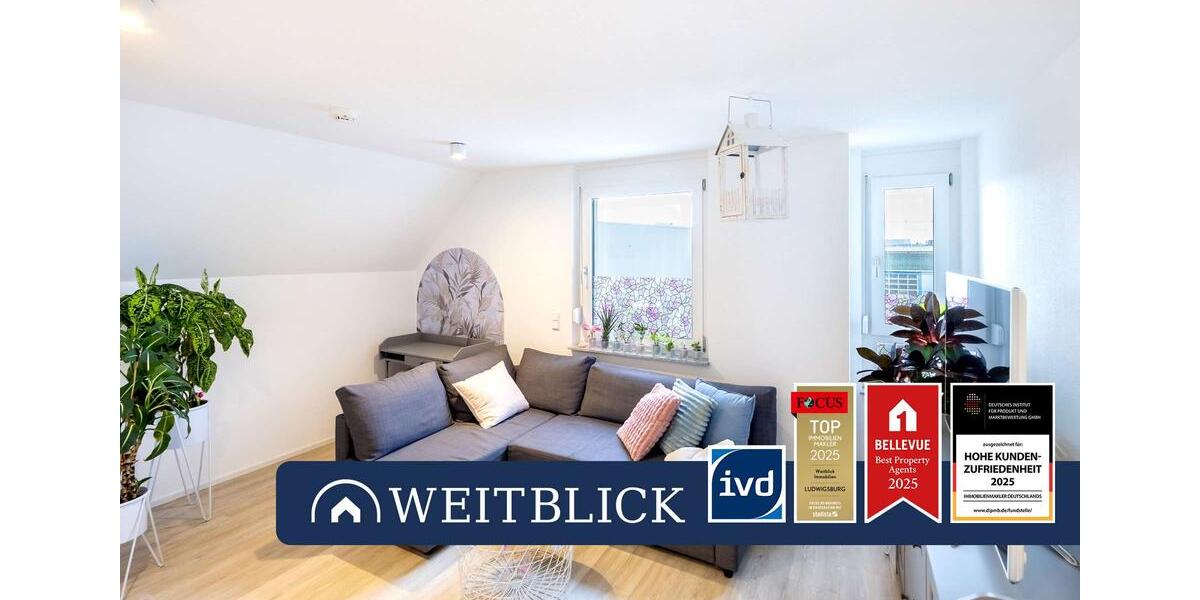 Etagenwohnung Ludwigsburg Pflugfelden - 2 Zimmer, 34 m&sup2;, 620&euro; | Angebot:25273343