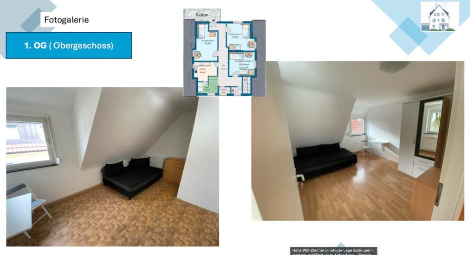 Etagenwohnung Esslingen am Neckar Pliensauvorstadt - 3 Zimmer, 97 m&sup2;, 650&euro; | Angebot:25125668