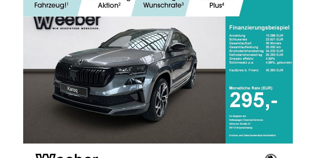 Skoda Karoq 3.999 km 39.950 € Weil der Stadt 71263