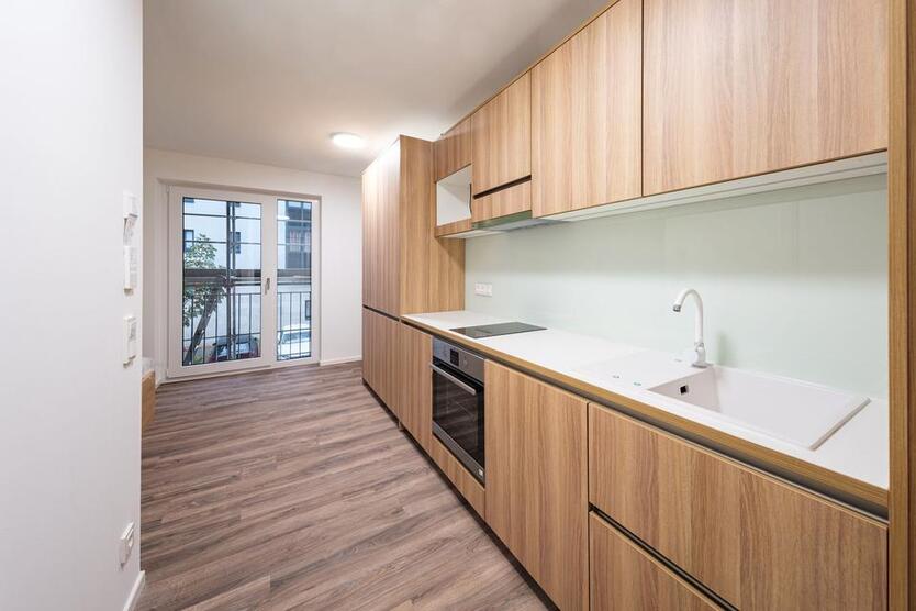 Neubau 2023 - Möbliertes 1 Zimmer-Apartment mit Balkon - Typ A1 - Rückgebäude - Ab 6 Monaten