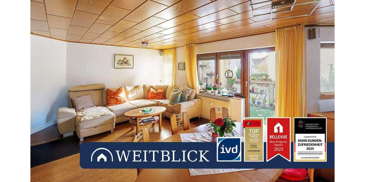 Etagenwohnung Ludwigsburg Hoheneck - 3 Zimmer, 86 m&sup2;, 360.000&euro; | Angebot:23481865
