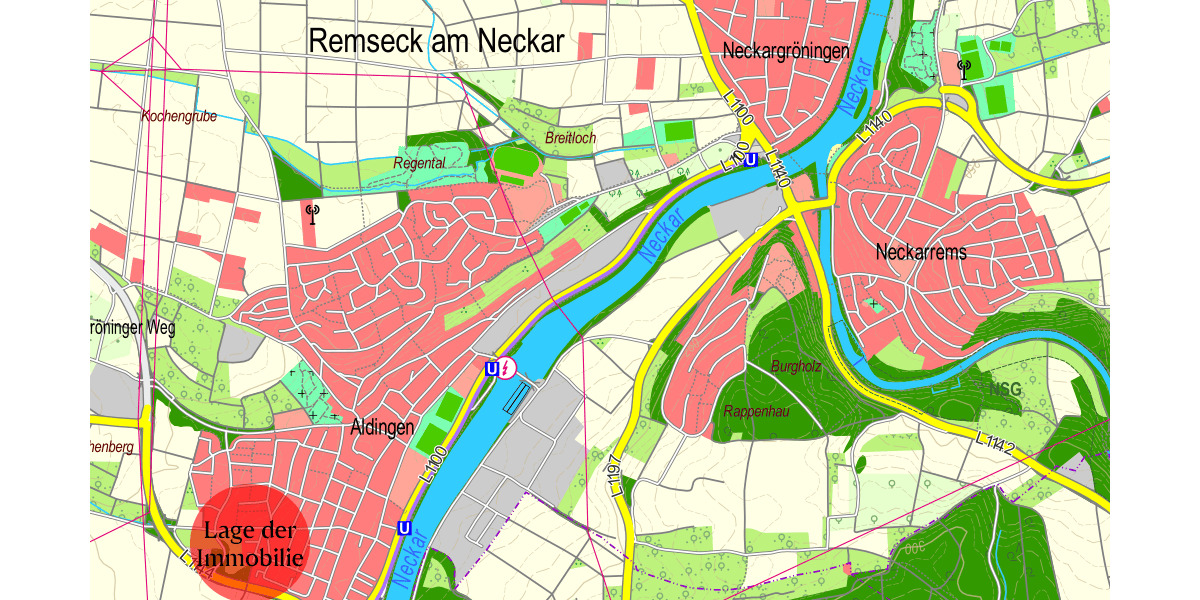 Etagenwohnung Remseck am Neckar Aldingen - 4 Zimmer, 90 m&sup2;, 1.320&euro; | Angebot:26787642