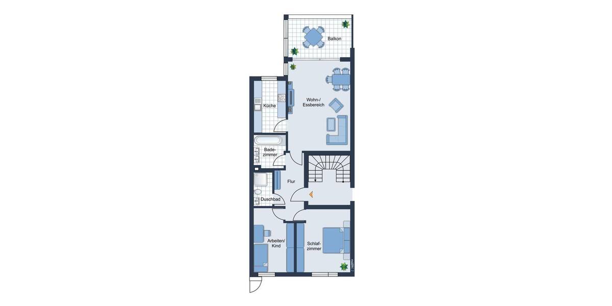 Etagenwohnung Stuttgart / Vaihingen Vaihingen - 3 Zimmer, 84 m&sup2;, 470.000&euro; | Angebot:26804185