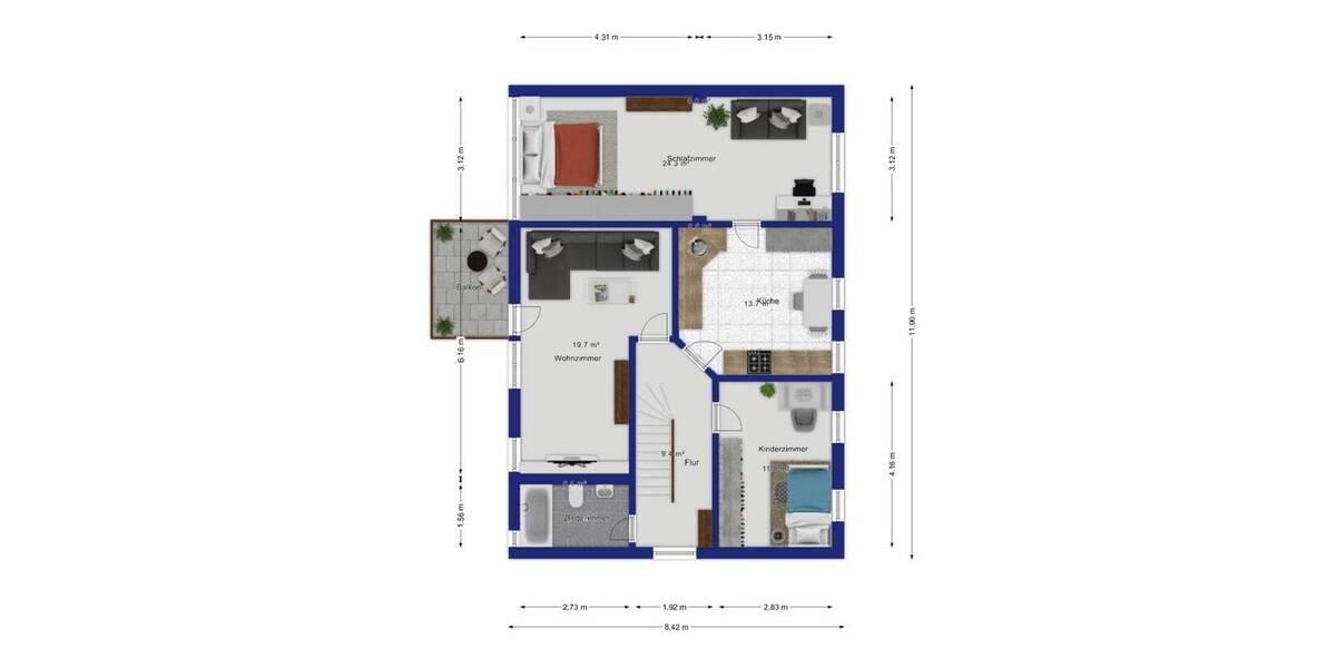 Doppelhaushälfte Stuttgart Degerloch - 1 Zimmer, 197 m&sup2;, 677.000&euro; | Angebot:26260825