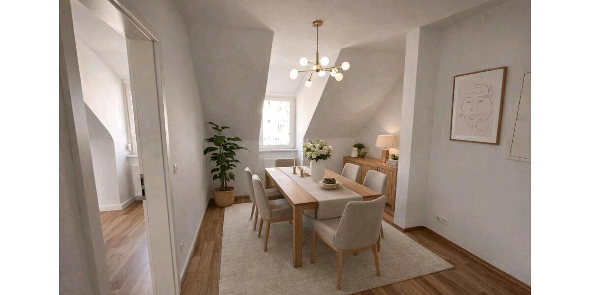 Dachgeschoßwohnung Stuttgart Hedelfingen - 3.5 Zimmer, 58 m&sup2;, 1.000&euro; | Angebot:25407136
