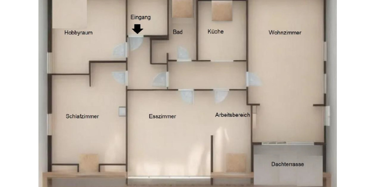 Dachgeschoßwohnung Stuttgart Luginsland - 4.5 Zimmer, 129 m&sup2;, 1.935&euro; | Angebot:24729122
