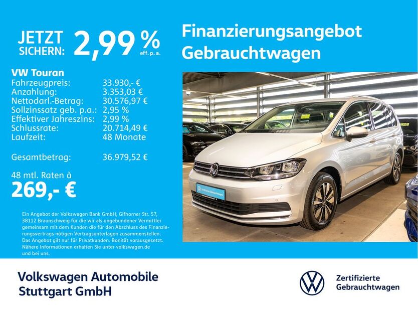 VW Touran 11.034 km 33.930 € Stuttgart-Feuerbach 70469