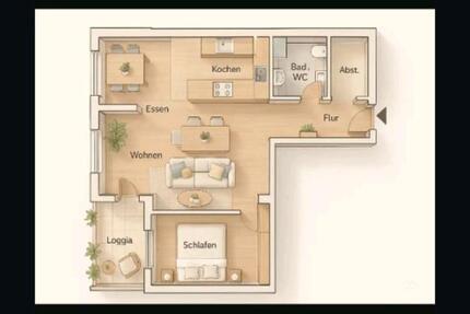 Wohnung Ludwigsburg Eglosheim - 2.5 Zimmer, 52 m&sup2;, 180.000&euro; | Angebot:24836035