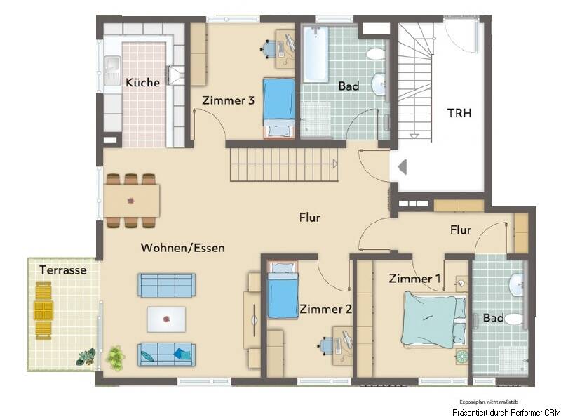 Etagenwohnung Marbach - 5 Zimmer, 157 m&sup2;, 1.054.000&euro; | Angebot:25796442
