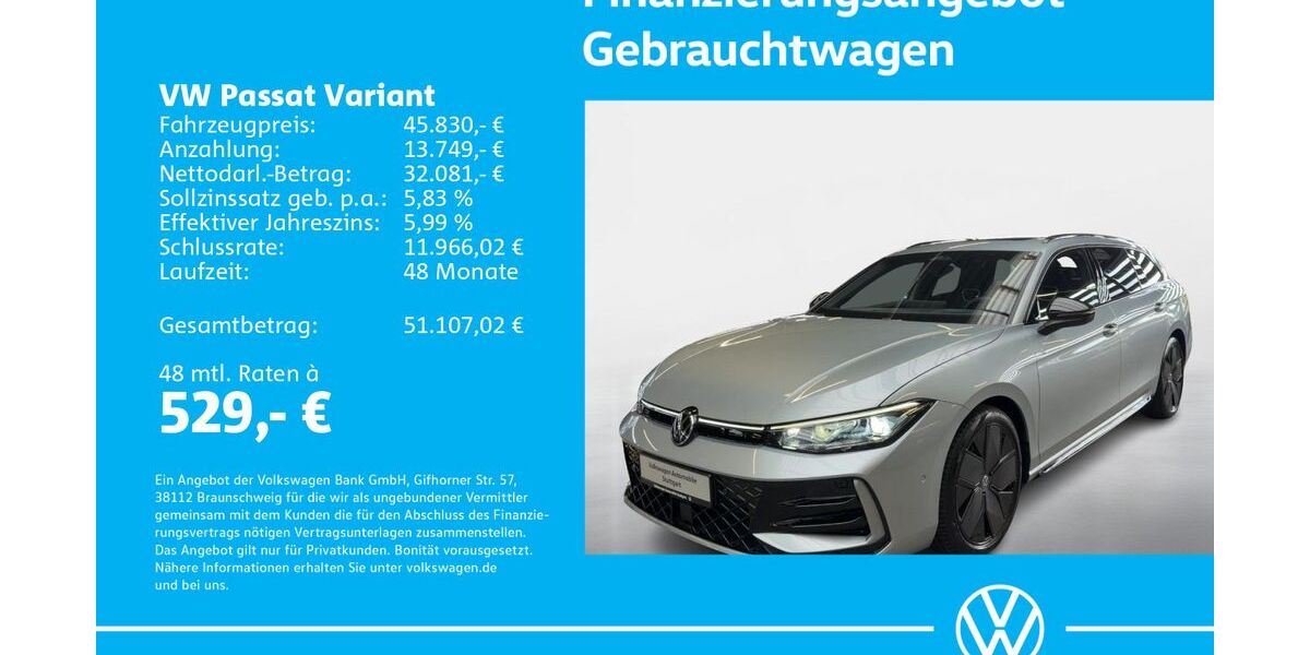 VW Passat Variant 1.505 km 43.330 &euro; Stuttgart-Feuerbach 70469