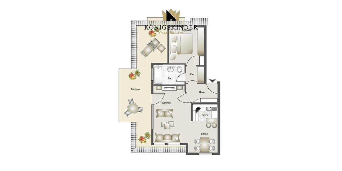 Etagenwohnung Filderstadt / Bonlanden Bonlanden - 2 Zimmer, 66 m&sup2;, 1.000&euro; | Angebot:25730869