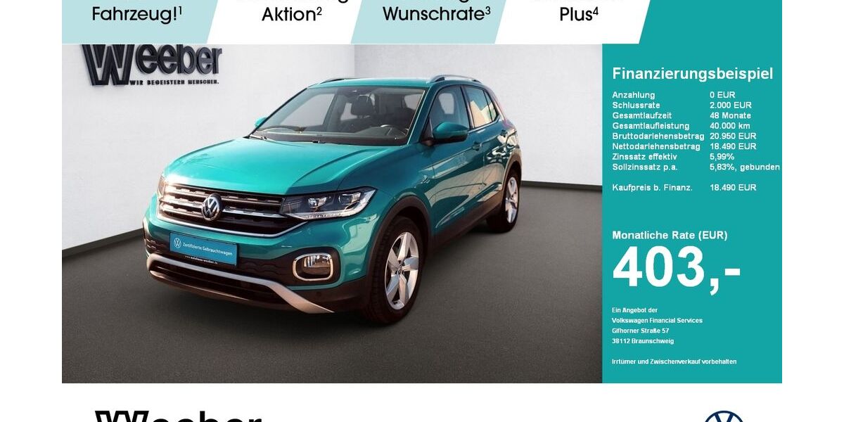 VW T-Cross 54.488 km 18.490 &euro; Leonberg 71229