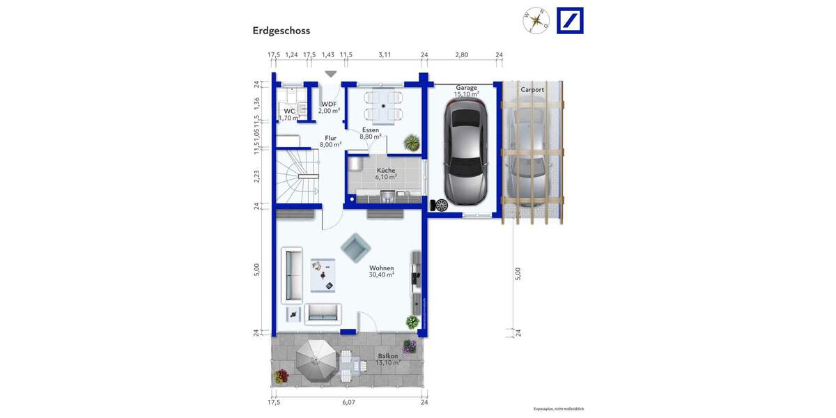 Doppelhaushälfte Ludwigsburg Eglosheim - 8 Zimmer, 168 m&sup2;, 499.500&euro; | Angebot:25476737