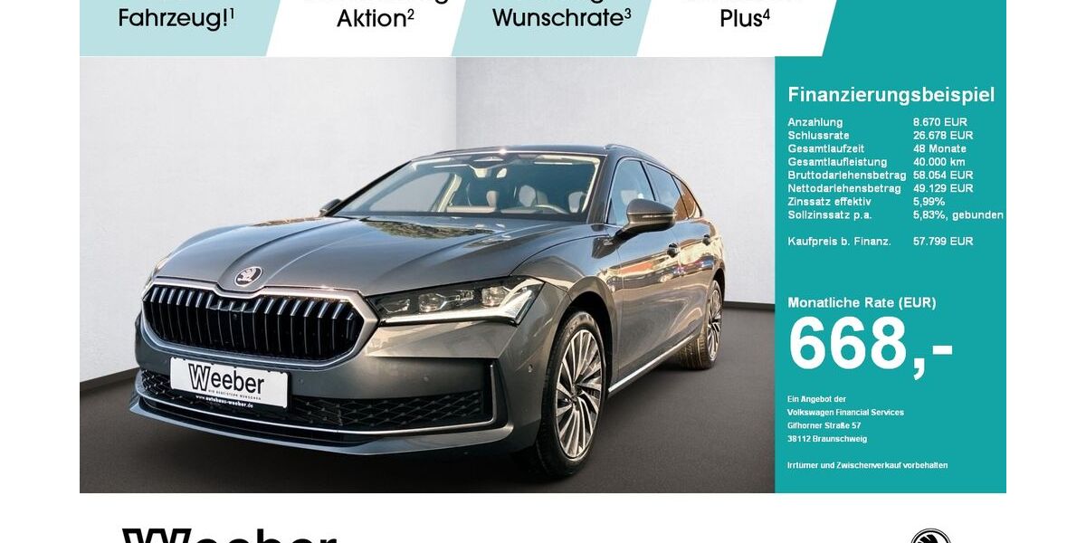 Skoda Superb 2.990 km 57.799 &euro; Leonberg 71229