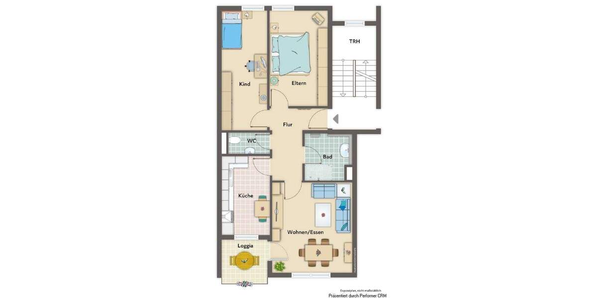 Etagenwohnung Fellbach Schmiden - 3 Zimmer, 73 m&sup2;, 329.000&euro; | Angebot:25768971