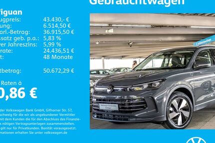 VW Tiguan 1.505 km 43.430 &euro; Stuttgart-Wangen 70188