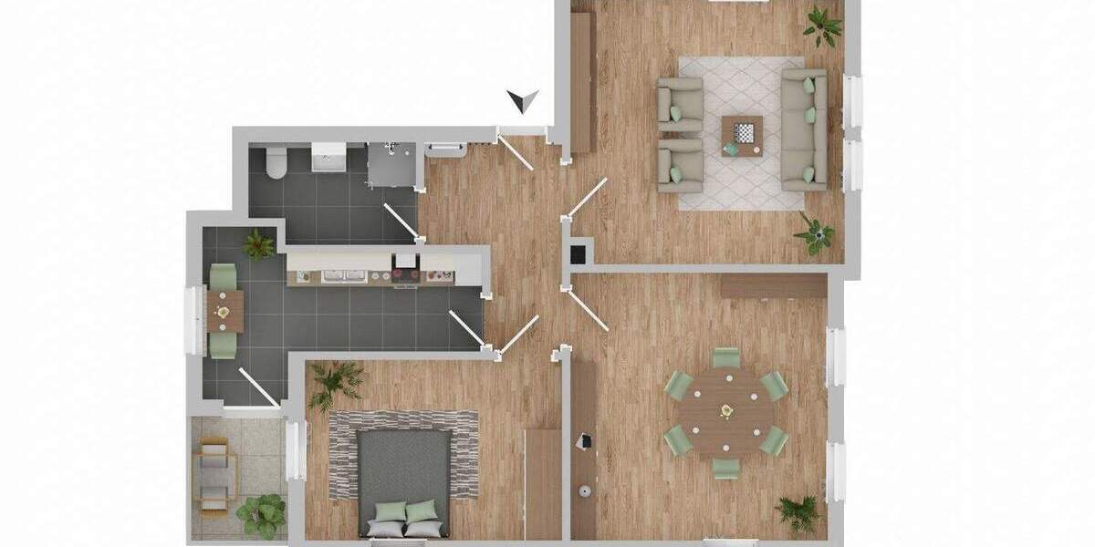 Vielseitige Wohn- und Gewerbeeinheit in guter Lage mit Wohnung, Ladenfläche und Garage 5 zimmer