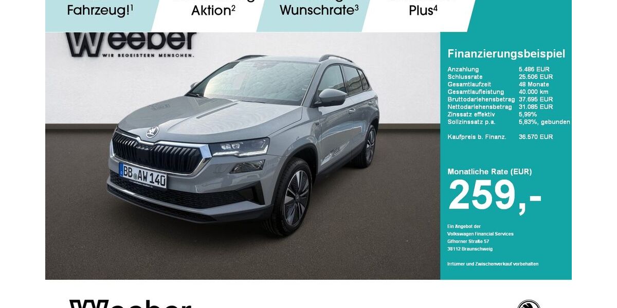 Skoda Karoq 3.499 km 36.140 &euro; Weil der Stadt 71263