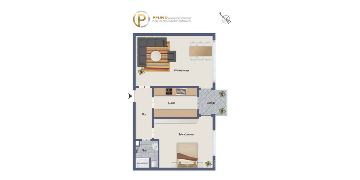 Etagenwohnung Korb - 2 Zimmer, 56 m&sup2;, 169.500&euro; | Angebot:26541163