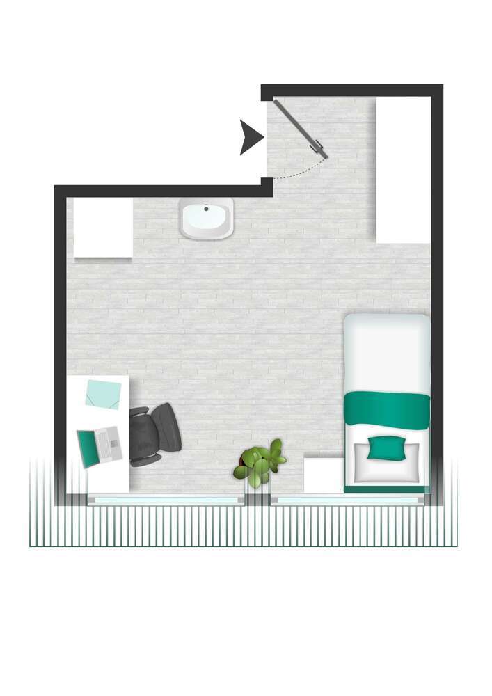 Wohnung zum Mieten in Sindelfingen 280 € 14 m²